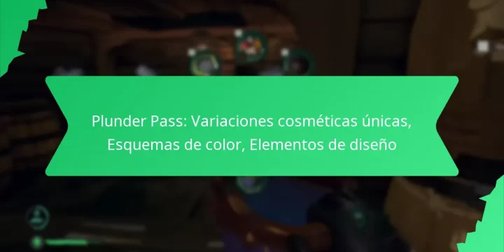 Plunder Pass: Variaciones cosméticas únicas, Esquemas de color, Elementos de diseño