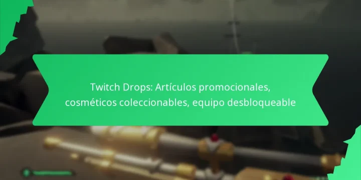 Twitch Drops: Artículos promocionales, cosméticos coleccionables, equipo desbloqueable