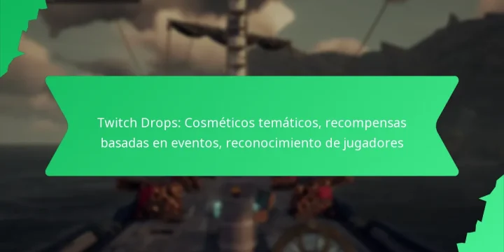 Twitch Drops: Cosméticos temáticos, recompensas basadas en eventos, reconocimiento de jugadores