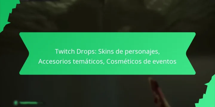 Twitch Drops: Skins de personajes, Accesorios temáticos, Cosméticos de eventos