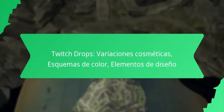 Twitch Drops: Variaciones cosméticas, Esquemas de color, Elementos de diseño
