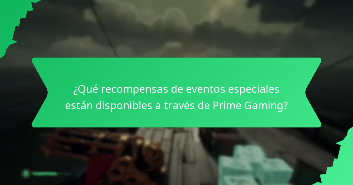¿Cómo participar en eventos de Prime Gaming y reclamar recompensas?